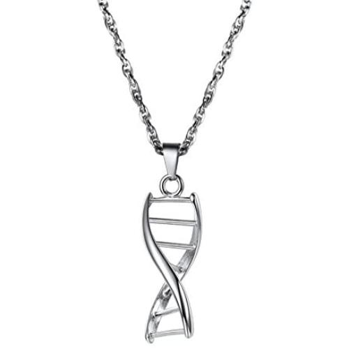 PROSTEEL DNA Pendant Necklace Scientist Biology Charm Chemistry Gift for Him/Her, Come Gift Box