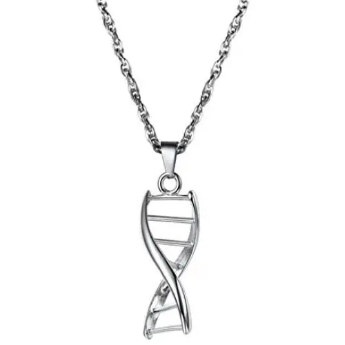 PROSTEEL DNA Pendant Necklace Scientist Biology Charm Chemistry Gift for Him/Her, Come Gift Box PROSTEEL DNA Pendant Necklace Scientist Biology Charm Chemistry Gift for Him/Her, Come Gift Box