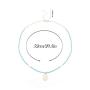 Jovono Bohemian Necklace with Turquoise Beads and Shell Pendant for Birthday Friendship Jewelry Mothers Day Gift (Gold)