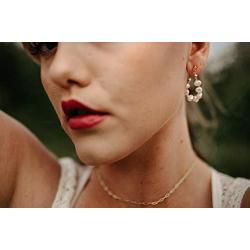 Pearl Hoop Vintage Earring Silver Handmade Culture Barque Dainty Circle Dangle Geometric Hypoallergenic 18K Gold Plated Jewelry for Women