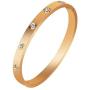 XYZONE Bangle Bracelet for Love with Stone Stainless Steel Hinged Love Jewelry with Crystal Bracelets Present Gift for Women Teen Girls