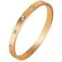 XYZONE Bangle Bracelet for Love with Stone Stainless Steel Hinged Love Jewelry with Crystal Bracelets Present Gift for Women Teen Girls