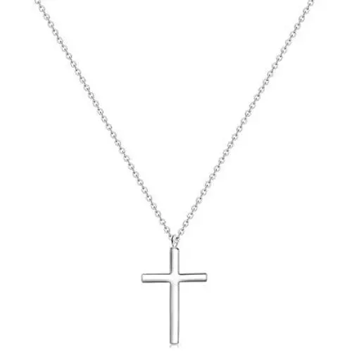 Glimmerst Cross Pendant Necklace, 18K Gold Plated Stainless Steel Cross Necklace Simple Small Tiny Cross Pendant Christian Necklace for Women Girls Glimmerst Cross Pendant Necklace, 18K Gold Plated Stainless Steel Cross Necklace Simple Small Tiny Cross Pendant Christian Necklace for Women Girls