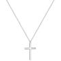 Glimmerst Cross Pendant Necklace, 18K Gold Plated Stainless Steel Cross Necklace Simple Small Tiny Cross Pendant Christian Necklace for Women Girls