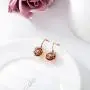 POTOPYY 925 Sterling Silver Rose Flower Dangle Earrings Butterfly Dainty Drop Earrings Jewelry Gifts for Women Girls Birthday