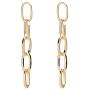 TIANHONGYAN Lightweight Fashion Link Chain Drop Earrings Statement Earrings Elegant Simple Gold Silver Long Metal Tassel Earrings for Women Girls Jewelry