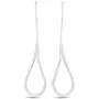 LeCalla Sterling Silver Jewelry Light Weight Drop Shape Dangler Earrings for Women
