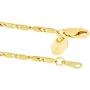Lifetime Jewelry 2mm Rounded Scroll Anklet for Women & Girls 24k Real Gold Plated