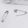 Gold Plated Stainless Steel Stylish Cartilage Earrings Punk Goth Safety Pin Earrings for Women Girl Gold Plated Stainless Steel Stylish Cartilage Earrings Punk Goth Safety Pin Earrings for Women Girl
