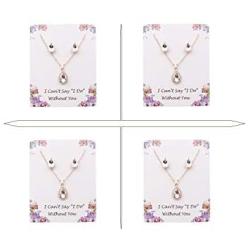 I Cant Say''I Do'' Without You | 1 4 6 8 Sets Bridesmaid Jewelry Sets for Women Necklace and Earring Set for Wedding Gifts