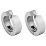 Xusamss Punk Jewelry No Piercing Stainless Steel Circle Huggie Earrings Magnet Clip On Earrings