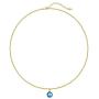 Kyerlyn Evil Eye Pendant Choker Necklace 18k Gold Plated Evil Eye Pendant Necklace for Women Girl Teen Simple Jewelry Gift for Birthday Christmas Day Valentines Day and Mothers Day