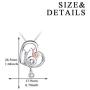 POPLYKE 925 Sterling Silver Animal Necklace for Mom Women Girls Jewelry Gifts for Valentines Day