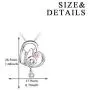 POPLYKE 925 Sterling Silver Animal Necklace for Mom Women Girls Jewelry Gifts for Valentines Day