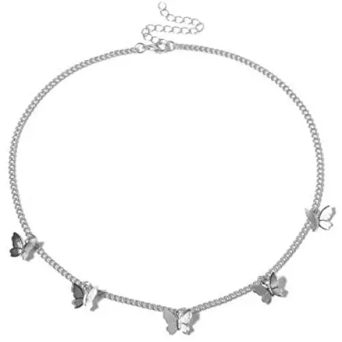 Konpicca Butterfly Necklace Y Pendant Simple Cute Necklaces Long Multilayer Chain Fashion Jewelry Women Girls Gift for Her Konpicca Butterfly Necklace Y Pendant Simple Cute Necklaces Long Multilayer Chain Fashion Jewelry Women Girls Gift for Her