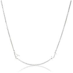 Deidreamers Sterling Silver Personalized Mini Letter Initials Necklace