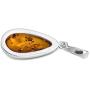 Ian and Valeri Co. Amber Sterling Silver Classic Pendant Necklace Chain 18 Inches