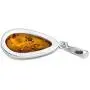 Ian and Valeri Co. Amber Sterling Silver Classic Pendant Necklace Chain 18 Inches Ian and Valeri Co. Amber Sterling Silver Classic Pendant Necklace Chain 18 Inches