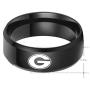 Sping Jewelry Georgia Bulldogs Primary Ring NCAA Team Titanium Steel Band Size5-13