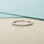 HAFEEZ CENTER 14K Gold Riviera Petite Micropave Diamond Half Eternity Wedding Band Ring for Women, 1.5mm HAFEEZ CENTER 14K Gold Riviera Petite Micropave Diamond Half Eternity Wedding Band Ring for Women, 1.5mm