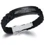 MEALGUET to My Husband I Will Keep Choosing You Black Silicone Bracelet Wristband for Him, Gift from Wife,Birthday