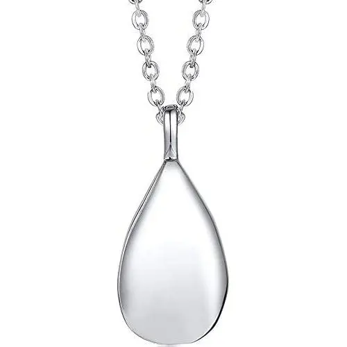 Jude Jewelers Stainless Steel Wate Drop Tear Shaped Memorial Keepsake Cremation Ash Urn Pendant Necklace Jude Jewelers Stainless Steel Wate Drop Tear Shaped Memorial Keepsake Cremation Ash Urn Pendant Necklace