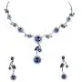 Faship Gorgeous Rhinestone Crystal Floral Necklace Earrings Set Faship Gorgeous Rhinestone Crystal Floral Necklace Earrings Set
