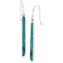Silpada Turquoise Drop Compressed Turquoise Drop Earrings in Sterling Silver