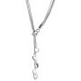 SOSUO 925 Sterling Silver Five-line Chain with Five-Heart Necklace