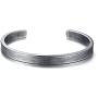 Stainless Steel Antique Retro Reminder Inspiration Message Quote Open Cuff Bangle Bracelets for Men Boy