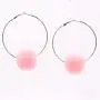 9 Pairs Pom Pom Earrings Big Circle Round Hoop Earrings Handmade Colourful Cotton Ball Dangle Earrings Thanksgiving Christmas Earrings Gifts For Women Girls Jewelry