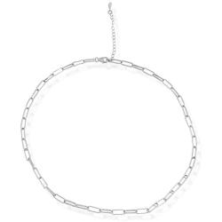 Women Chain Necklace Fashion Chain Link Choker and Earring Dainty Jewelry Set