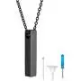 FindChic Personalized Urn Necklaces for Ashes Dainty Vertical Bar/Moon Cat/Sand Clock/Heart Pendant Customized Text Engraving/Photo Necklace Stainless Steel/18K Gold Plated Keepsake Cremation Jewelry