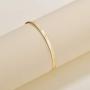 NUZON 14K Gold Snake Chain Bracelet& Cuban Curb T Bar Link Chain Bracelet Minimalist Dainty Jewelry for Women Girls 7 Adjustable