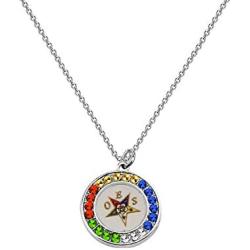BAUNA Order of The Eastern Star Necklace OES Symbol Jewelry OES Sorority Gift for Women Girls