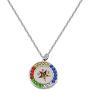 BAUNA Order of The Eastern Star Necklace OES Symbol Jewelry OES Sorority Gift for Women Girls
