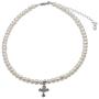 Childrens Sterling Silver Baptism, Christening or First Communion Cross Bracelet and/or Necklace with Cultured Pearl