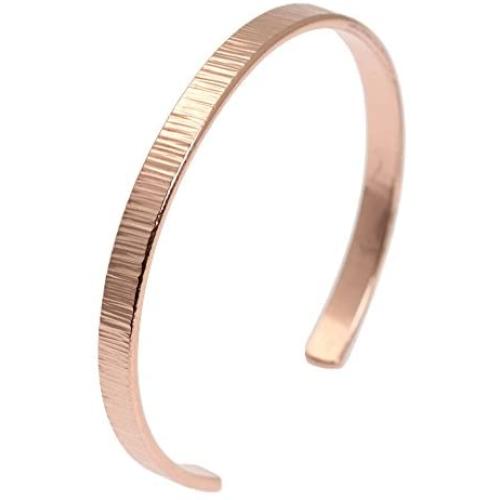 Chased Copper Cuff Bracelet by John S Brana Handmade Jewelry Durable Copper - 100% Solid Copper