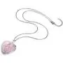 Top Plaza Natural Healing Crystals Heart Pendant Necklaces Reiki Quartz Gemstone Jewelry for Womens Girls Top Plaza Natural Healing Crystals Heart Pendant Necklaces Reiki Quartz Gemstone Jewelry for Womens Girls
