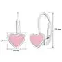 UNICORNJ Childrens 14k Gold Heart Colorful Leverback Earrings