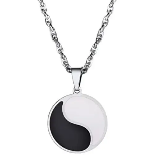 PROSTEEL Stainless Steel Yin and Yang Necklaces for Men Women Teens,Taoism Symbol,Balance Necklace, Couples Necklaces, Best Friend Necklaces for 2 PROSTEEL Stainless Steel Yin and Yang Necklaces for Men Women Teens,Taoism Symbol,Balance Necklace, Couples Necklaces, Best Friend Necklaces for 2