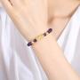 EIELO Feng Shui Pixiu Good Luck Bracelets for Men Women Natural Gemstone Healing Energy Obsidian Pi Yao Dragon Charm Beaded Bracelet Attach Wealth Money Jewelry