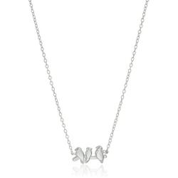 Sterling Silver Birds on a Branch Necklace, 16''+2'' Extender