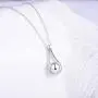Fookduoduo Sterling Silver Teardrop Urn Necklaces for Ashes Memorial Ash Jewelry Cremation Eternity Urn Pendant Necklace for Women