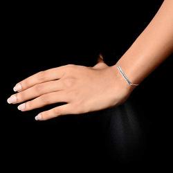 LeCalla Sterling Silver Jewelry Love You To The Moon and Back Sliding Bolo Bracelet for Teen Women
