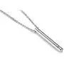 VNOX Keepsake Ash Cremation Jewelry Minimalist Bar Urn Necklace Pendant for Memorial Ashes Hoder with Cubic Zirconia