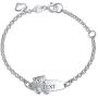 Personalized Name Bar Teddy Bear ID Identification Bracelet Women Teen 925 Silver Sterling Small Wrists 5-6 Inch Adjust