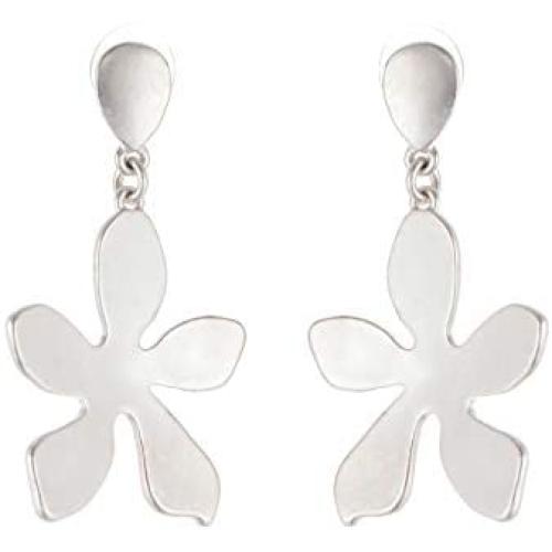 Beautiful Fashion Silver Dangle Earrings Leaf Drop Earrings for Women Jewelry