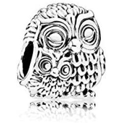 MiniJewelry Owl Charm for Bracelets Owl Family Animail Bird Sterling Silver Charm for Women Girls Family Present