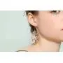 Qing Birdee Hollow Fashion Long Leaf Pendant Necklace and Earrings Jewelry Gifts for Women Girls Qing Birdee Hollow Fashion Long Leaf Pendant Necklace and Earrings Jewelry Gifts for Women Girls